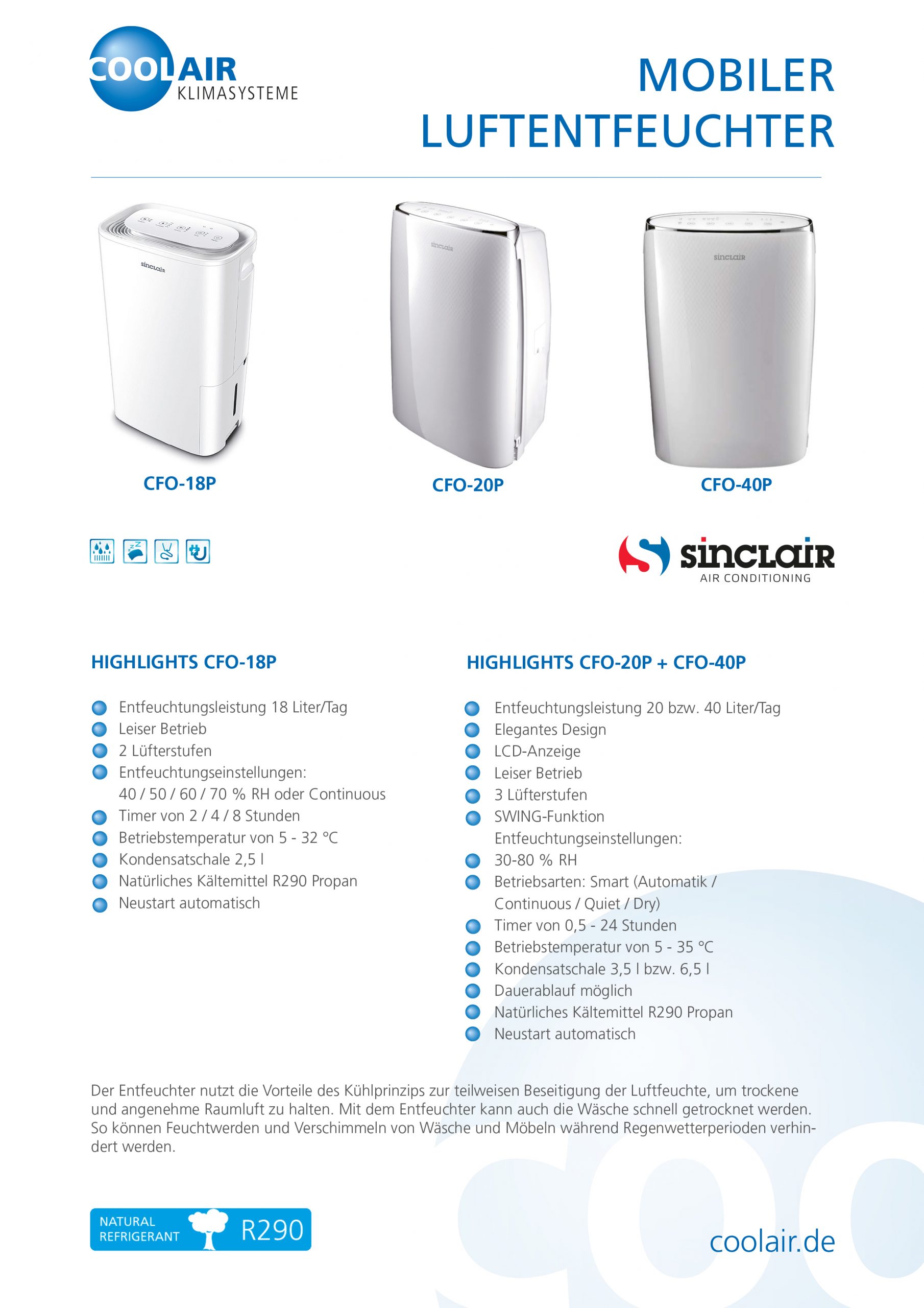 Mobile Luftentfeuchter